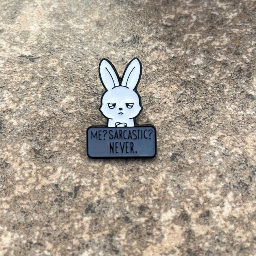 Funny Rabbit brooch lapel pin backpack pin hat pin